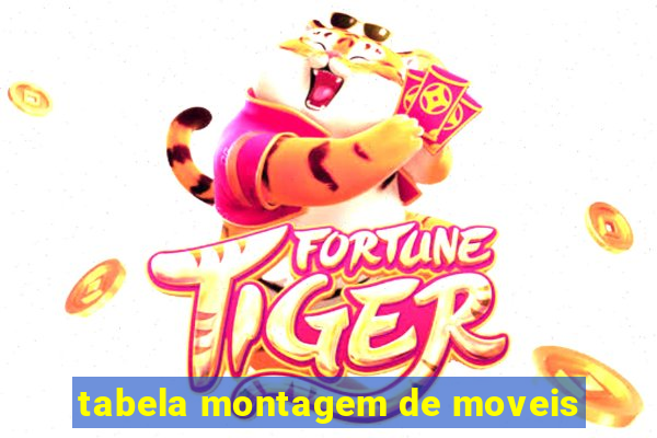 tabela montagem de moveis